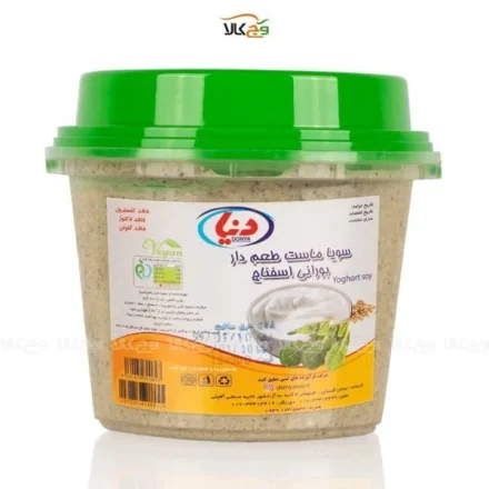 ماست سویا اسفناج گیاهی وگان - دنیا