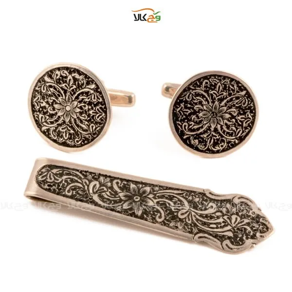 دکمه سردست و سنجاق دستساز نقره دکمه سردست و سنجاق دستساز نقره