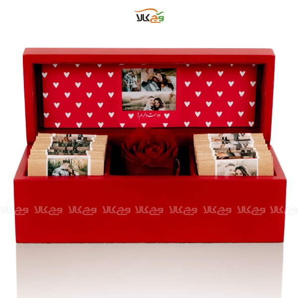 جعبه سرخ ولنتاین -عاشقانه روز عشق - وگان