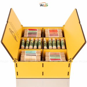 جعبه چوبی شکلات و دمنوش وگان