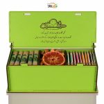 جعبه شکلات، دمنوش و آجیل وگان