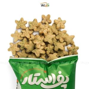 اسنک گیاهی چهار غله پیاز و جعفری - پف استار