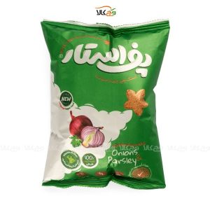 اسنک گیاهی چهار غله پیاز و جعفری - پف استار