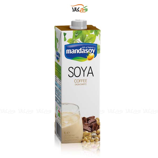 شیر سویا قهوه گیاهی مانداسوی - 1 لیتری - مانداسوی