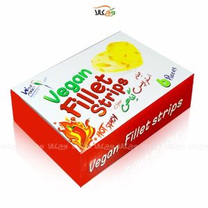 فیله استریپس سوخاری تُند وگن و گیاهی - 6 تکه - وایز فود