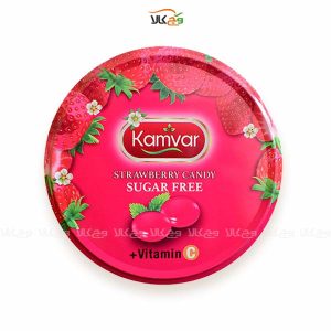 آبنبات رویال توت فرنگی بدون قند و رژیمی (دیابتی) - کامور