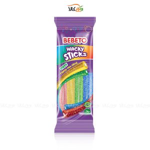 پاستیل ترش وگان با طعم میوه ای wicky sticks ببتو – 200 گرمی - Bebeto