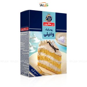 پودر کیک نیمه آماده وانیلی وگان - 500 گرمی - زر ماکارون