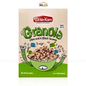 گرانولا دانه چیا و کنجد سیاه درین کام