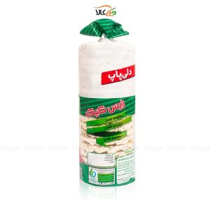 رایس کیک سبزیجات رژیمی بدون گلوتن - 130 گرمی گرمی - دلی پاپ
