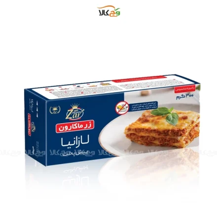 لازانیا پیش پخت - 300 گرمی - زر ماکارون