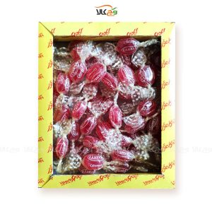 آبنبات توت فرنگی بدون قند و رژیمی پری بیوتیک (دیابتی) - 130 گرم - کامور