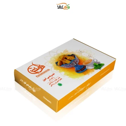 شیرینی لوز زعفرانی بدون قند - 180 گرمی - فرامنش