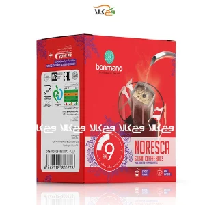قهوه نورسکا (کافئین بالا) دمی چکه ای - 6 عددی - بن مانو