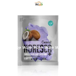 قهوه نورسکا طعم دار (وانیلی، کرم کارامل، نارگیل) دمی چکه ای - 6 عددی - بن مانو