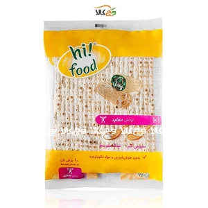 نان لواش سبوسدار سفید های فود - 10 برگی