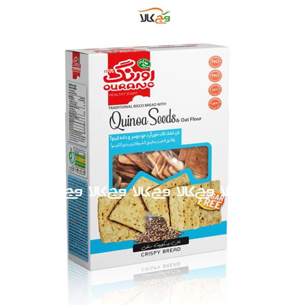 نان خشک کاک آرد جودوسر و کینوا اورنگ - 150 گرمی
