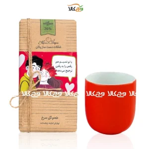 ست ماگ قهوه و شکلات دست ساز وگان - هدیه روز عشق