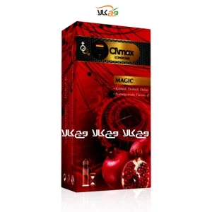 کاندوم تاخیری شیاردار تاخیری اناری MAGIC کلایمکس - 12 عددی