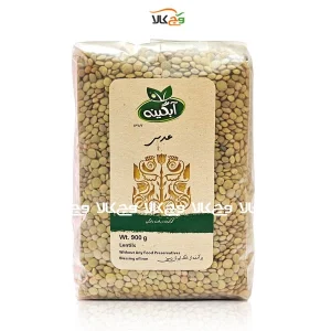 عدس سبز ارگانیک آبگینه - 900 گرمی