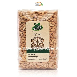 لوبیا کرم ارگانیک آبگینه - 900 گرمی