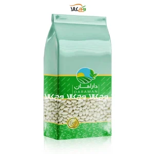 لوبیا سفید ارگانیک دارامان - 900 گرمی