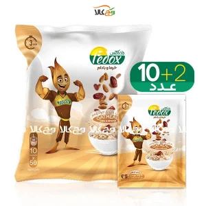 فدوکس خرما و بادام بدون شکر (اوتمیل) - 12 عددی