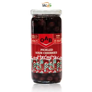 ترشی آلبالو با سرکه سیب طبیعی 500 گرمی - OAB