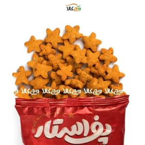 اسنک گیاهی چهار غله آتشین پف استار - 50 گرمی