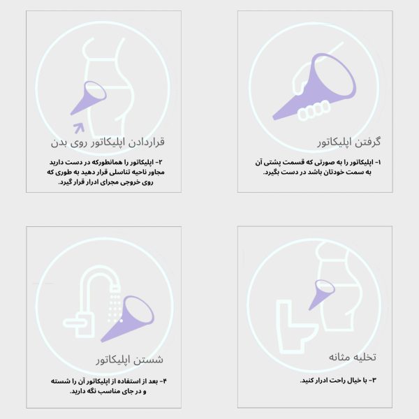 اپلیکاتور ادرار بانوان - دائمی قابل شست و شو - دخت - تصویر 4