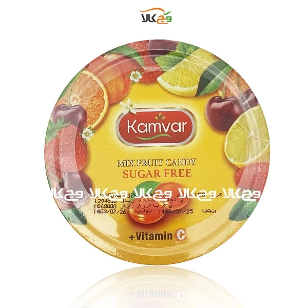 آبنبات رویال شش میوه بدون قند رژیمی کامور - 150 گرمی آبنبات رویال شش میوه بدون قند رژیمی کامور - 150 گرمی