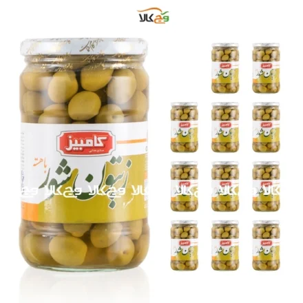 شیرینگ زيتون باهسته کامبیز 660 گرمي – 12 عددی