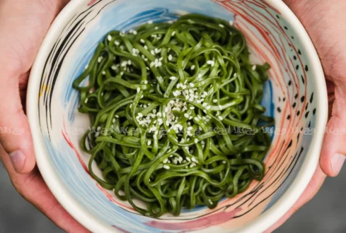 طرز تهیه خمیر پاستای خانگی پروتئینی با جلبک اسپیرولینا