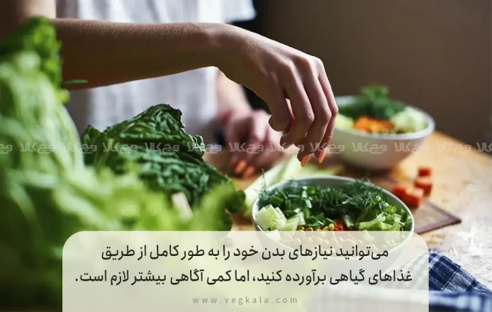 تامین نیاز بدن با غذا گیاهی