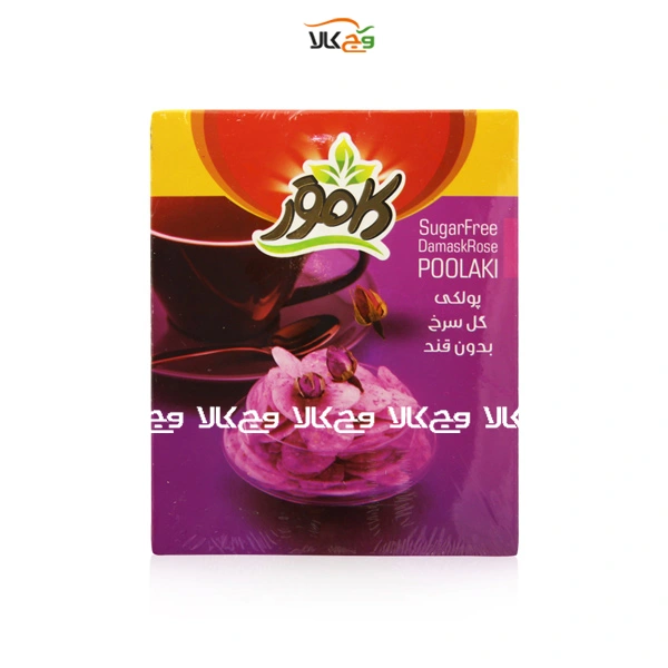 پولکی گل سرخ بدون قند کامور - 150 گرمی