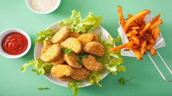 ناگت مرغ گیاهی وگان