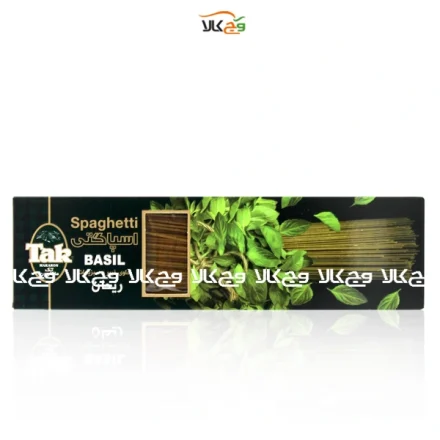 اسپاگتی ریحان حاوی فیبر و سبزیجات تک ماکارون - 500 گرمی