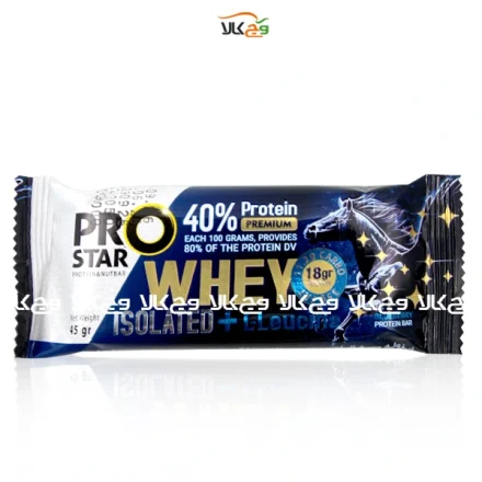 پروتئین بار وی ایزوله در طعم بلوبری پرواستار - 45 گرمی