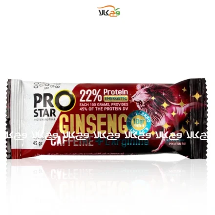 پروتئین بار 22% جنسینگ پرواستار - 45 گرمی