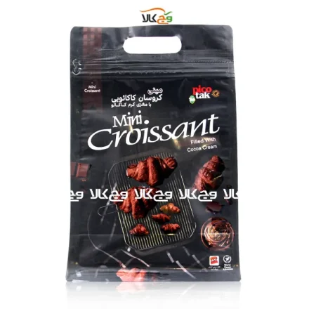 مینی کروسان کاکائویی با مغز کرم کاکائو - 150 گرمی