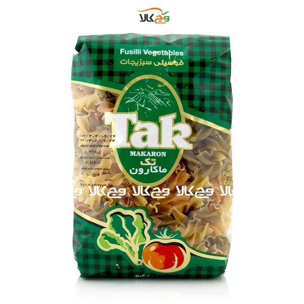 ماکارونی فوسیلی سبزیجات تک ماکارون - 500 گرمی ماکارونی فوسیلی سبزیجات تک ماکارون - 500 گرمی