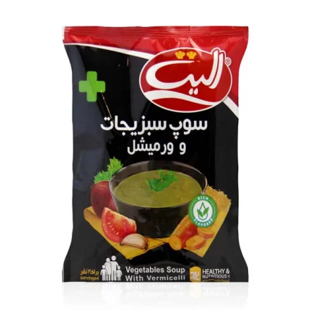 سوپ ورمشیل و سبزیجات الیت - 80 گرمی