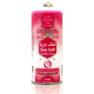 نمک دریا فاقد ید افزوده مخصوص محصولات تخمیری کم نمک - 500 گرمی