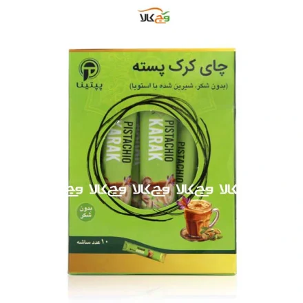 چای کرک پسته ساشه‌ای بدون شکر غیر لبنی پپتینا - 10عددی